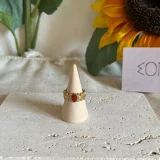 Bague ancienne rouge-3