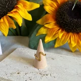 Bague zig-zag doré-1