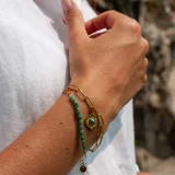 Bracelet double vert-1